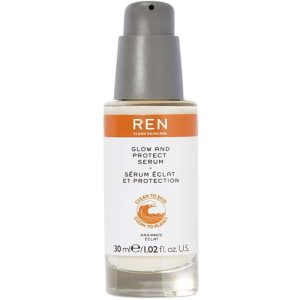 REN Clean Skincare Glow and Protect Vitamin C Face Serum – Help Brighten & Even Skin Tone, Cruelty-Free & Vegan
