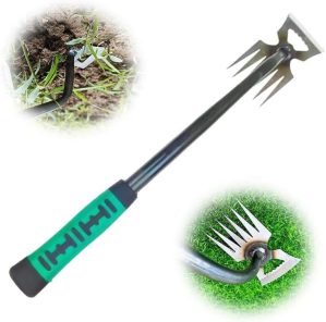 Upgraded Weed Puller Garden Weed Pulling Tool, 2024 New Weeding Artifact Uprooting Weeding Tool, Premium Manganese Steel Hand Weeder Tool, Manual Multifunctional Weeders Remover