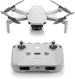 DJI Mini 2 SE, Lightweight Mini Drone with QHD Video, 10km Max Video Transmission, 31-Min Flight Time, Under 249 g, Auto Return to Home, 3-Axis Gimbal Drone with EIS, Drone with Camera for Beginners (Renewed)