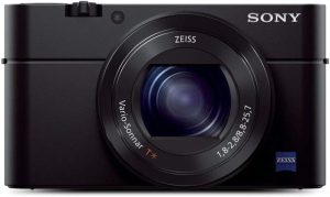 Sony RX100 III 20.1 MP Premium Compact Digital Camera w/1-inch sensor and 24-70mm F1.8-2.8 ZEISS zoom lens (DSCRX100M3/B), 6in l x 4.65in w x 2.93in h, Black