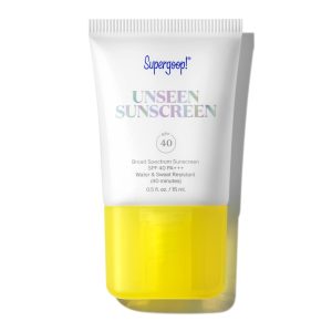 Supergoop! Unseen Sunscreen – SPF 40-0.5 fl oz – Invisible, Broad Spectrum Face Sunscreen – Weightless, Scentless, and Oil Free – For All Skin Types and Skin Tones