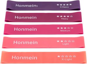 Resistance Bands for Working Out, Exercise Bands with 5 Resistance Levels Fit for Home Fitness, Strength Training, Natural Latex Resistance Band Include Instruction Guide and Carry Bag.…