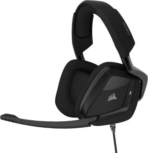 Corsair VOID Elite Surround Premium Gaming Headset with 7.1 Surround Sound – Discord Certified – Works with PC, Xbox Series X, Xbox Series S, PS5, PS4, Nintendo Switch – Carbon