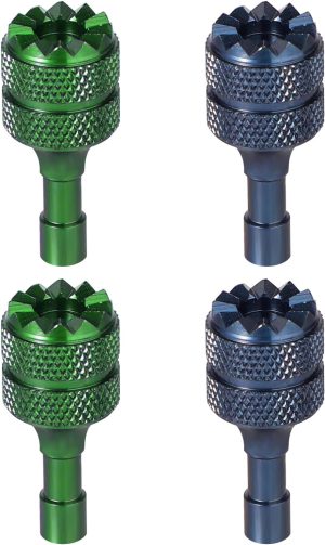 4pcs Drone Control Sticks, Detachable Drone Joysticks Controller Stick Thumb Replacement Accessories Compatible with DJI Mini 3 Pro Drone DJI RC (Blue, Green)