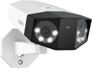REOLINK Duo 3 PoE 16MP UHD Dual-Lens PoE Security Camera with 180° Panoramic View, Motion Track, F1.6 Color Night Vision, Person/Vehicle/Animal Detection, 2 Way Audio, Supports 24/7 Recording