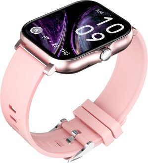 Smart Watch for Women men(Answer/Make Calls) 1.83″, Smartwatch for iOS and Android,Fitness Tracker Watch IP67 Waterproof, Heart Rate, Sleep Monitor and Steps Calories Counter (Pink)