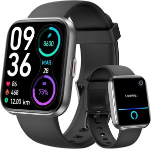 aeac Smart Watch for Men Women, 2024 Newest Fitness Watch, Alexa Built-in & Stable Bluetooth Call, with Heart Rate/SpO2/Sleep Monitor, 100 Sports, IP68 Waterproof Smartwatch for iPhone Android