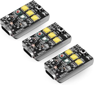 HeiyRC 3PCS Mini 4K Drone Strobe Light,Night Anti-Collision Led Lights,for DJI Avata 2/Mini 3 Pro/Mini4 Pro/Mini 2 SE Drone Flying Motorcycle Riding Car Emergency Strobe Warning Light