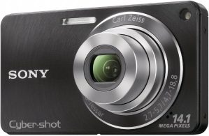 Sony DSC-W350 14.1MP Digital Camera with 4x Wide Angle Zoom with Optical Steady Shot Image Stabilization and 2.7 inch LCD (Black)