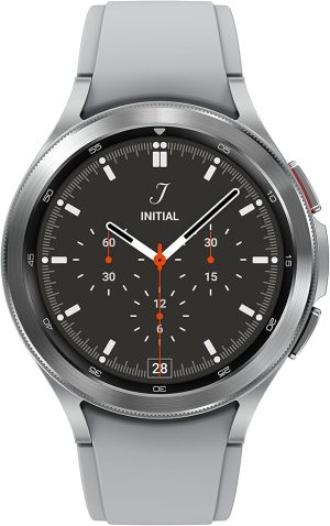 SAMSUNG Galaxy Watch 4 Classic 46mm Smartwatch with ECG Monitor Tracker for Health, Fitness, Running, Sleep Cycles, GPS Fall Detection, Bluetooth, US Version, Silver