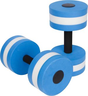 Lightweight Aquatic Exercise Dumbells – Set of 2 Foam – for Water Aerobics – By Trademark Innovations
