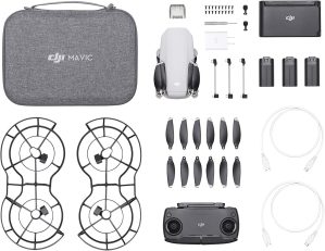 DJI Mavic Mini Combo Drone FlyCam Quadcopter with 2.7K Camera 3-Axis Gimbal GPS 30min Flight Time (Renewed)