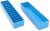 Laube Mini Blade Case for Pet Grooming Clipper Blades – Organizer Fits 12 Blades – Compact Size (9.25″ x 2.25″ x 2.25″) – Detachable Snap On Lid – Impact Resistant Plastic – Made in The USA – Blue