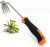 Weed Removal Tool, 2024 New Garden Weeding Tools Manganese Steel Hand Weeder Tool with Handle, 4 Teethes Dual Purpose Manual Weeders Tool Weed Pulling Tool for Garden (Rubber Handle)