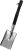 Garden Spade Planting Spade Nonslip Handle Equipment Gardening Tool Hand Digging Spade for Landscape Weeding Yard Garden, Square Point