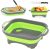 Camping Cutting Board, HI NINGER Collapsible Cutting Board with Knife Foldable Camping Dishes Sink Space Saving 2 in 1 Multifunction Storage Basket for BBQ Prep/Picnic/Camping Sink
