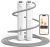 Jump Rope, Tangle free rapid speed jump ropes with counter for fitness for women,Skipping rope with app for fitness men, women’s home exercise, workout, fitness gifts for adults, Kids
