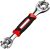 52 in 1 Socket Wrench, Stainless Steel Professional Multi-Functional Rotating Tools, 360 Degree Revolving Spanner