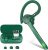 Bluetooth Headset, Wireless Bluetooth Earpiece with 500mAh Charging Case 72 Hours Talking Time Built-in Microphone for iOS Android Cell Phone, Hand-Free Headphones for Trucker, Office-Green
