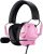 SENZER SG500 Surround Sound Pro Gaming Headset with Noise Cancelling Microphone – Soft Memory Foam Padding – Portable Foldable Headphones for PC, PS4, PS5, Xbox One, Switch – Pink