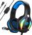 Fachixy「2024 New」FC100 Gaming Headset with Microphone for PS4/PS5/PC/Xbox/Nintendo Switch, Xbox One Headset with RGB Light, Computer Headset with Mic