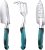 FANHAO Garden Tools Set, 3 Piece Heavy Duty Gardening Tools Cast Aluminum with Soft Rubberized Non-Slip Handle, Durable Garden Hand Tools Garden Gifts for Men Women
