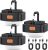 FLY2SKY LED Camping Lights 3Pcs Black Tent Light Portable Rechargeable Survival Gear Camping Accessories Camping Equipment for Camping Hiking Backpacking Fishing Hurricane Emergency Outage