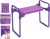 LUCKYERMORE New Generation Garden Kneeler and Seat, Foldable Gardening Stool with 2 Tool Pouches and EVA Foam Pad, Gardening Gifts for Parents Seniors, Lightweight & Heavy Duty, Purple