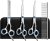 Dog Grooming Scissors for Dogs with Safety Round Tips, 5 in 1 Dog Scissors for Grooming, Curved Dog Grooming Scissors,Professional Pet Grooming Shears Set for Dogs and Cats