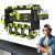 Power Tool Organizer, Drill Holder Wall Mount With 2 Side Pegboards, Metal Tool Shelf with 12 Hooks, Tool Organizers Storage Rack, Cordless Drill Shelves Black
