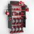 Power Tool Organizer, Large 8 Drill Holder Wall Mount with 2 Side Pegboards,5 Layer Heavy Duty Metal Tool Storage Rack, Tool Shelf for Garage Organization, Utility Battery Shelves – Red