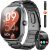 Curve Military Smart Watch for Men(Answer/Make Call), 2.01″ Smartwatch with Heart Rate/Sleep Monitor, Fitness tracker with 120+ Sports Modes IP68 Waterproof Fitness Watch for Android iOS (2 Straps)