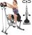 Sportsroyals Pink Squat Machine for Home,Rodeo Core Exercise Machine,330lbs Foldable,Adjustable 4 Resistance Bands,Ride & Rowing Machine for Botty Glutes Butt Thighs,Ab Back/Leg Press Hip Thrust