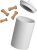 BIRDROCK HOME Large Dog Treat Container Jar | 9″ x 5″ | 7 Cups | Airtight Seal | Bone Handle Lid | Durable Ceramic Canister | White