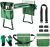BDL Garden Kneeler and Seat, Upgraded Folding Garden Bench Stool Portable Garden Kneeler Sturdy Gardening Tools with 2 Free Tool Pouch, Detachable Belt, A Pair of Garden Gloves,EVA Kneeling Pad