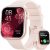 Hwagol Smart Watch (Answer/Make Call), 2024 Newest 1.85 Inch Fitness Tracker, Heart Rate/Sleep Monitor/Pedometer/Calories, Multiple Sports Modes, Women’s Men’s Fitness Watch for Android iPhone（pink）