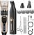 Dog Clippers Grooming Kit Hair Clipper -4 in 1Low Noise -Rechargeable-Cordless Quiet Paw Trimmer Nail Grinder, Trimmer Grooming for Thick Hair&Coats,Pet Shaver for Small and Large Dogs Cats
