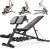 OPPSDECOR Adjustable Weight Bench with Hyper Back Extension, Preacher Curl, Roman Chair, Ab Sit up Bench for Full Body Workout, 900LBS Workout Bench, All-in-One Bench Press for Home Gym Equipment