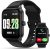 KEEPONFIT Smart Watch Answer/Make calls, 1.85″ Aluminum Case Alexa Built-in Fitness Tracker with IP68 Waterproof/100 Sports Modes/Heart Rate/Sleep for iOS/Android (Black)