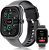 Curved Smart Watch for Men Women, 2.1″ AMOLED Smartwatch with AOD Mode, Answer/Make Calls, Heart Rate Sleep Monitor, 120+ Sports, IP68 Waterproof Fitness Tracker Watch for Android iOS, Black, 2024