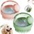 Dog Bath Scrubber Brush, 2 PCS Pet Dog Grooming Massage Shampoo Bath Brush with Soap and Shampoo Dispenser Soft Silicone Bristle for Long Short Haired Dogs Cats Shower