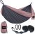 Kootek Camping Hammock, Camping Essentials, Lightweight Portable Double & Single Hammock with Tree Straps, Camping Gear for Outside Hiking Camping Beach Backpack Travel