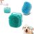 2Pack Dog Bath Brush – Dog Shampoo Brush Scrubber – Dog Bath Brush With Soap Dispenser – Dog Scrubber for Bath – Short Long Haired Dogs and Cats Washing – Pet Bath Massage Brush – Soft Silicone