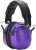 PROHEAR EM038 Ear Protection Safety Earmuffs for Mowing, 28dB Noise Reduction Passive Hearing Protector, Compact Foldable Headset for Shooting Construction Power Tools, Purple