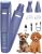 oneisall Small Dog Clippers, Quiet Cordless Dog Paw Trimmer & Nail Grinder, Dog Grooming Kit for Small Dogs with Guards, 2 Speed Dog Trimmers for Small Dogs(Blue)