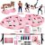LALAHIGH Push Up Board, Portable Home Workout Equipment for Women & Men, Core Sliders for Body Toning & Strength Training – Premium Pink Edition