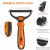 Pet Grooming Brush – 2 Sided Undercoat Rake for Cats & Dogs Comb – No More Nasty Shedding and Flying Hair – The Safe Dog Hair & Cat Hair Shedding Tool