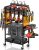 CCCEI Power Tool Organizer Cart with Charging Station, Garage Floor Rolling Storage Large Cart on Wheels for Mechanic, Mobile 6 Drill, Tool Box Utility Cart with Battery Charging Power Strip, Yellow.