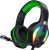 Fachixy「2024 NEW」FC100 Gaming Headset with Microphone for PS4/PS5/PC/Nintendo Switch, Xbox One Headset with RGB Light, Computer Gamer Headset with Mic