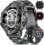 LIGE Smart Watches for Men (Military Tactical Style), Make/Answer Call, 1.39” Fitness Tracker with 100+ Sports Modes, 24 Hours Health Monitor Smart Watch for Android iOS, 2 Style Watch Strap